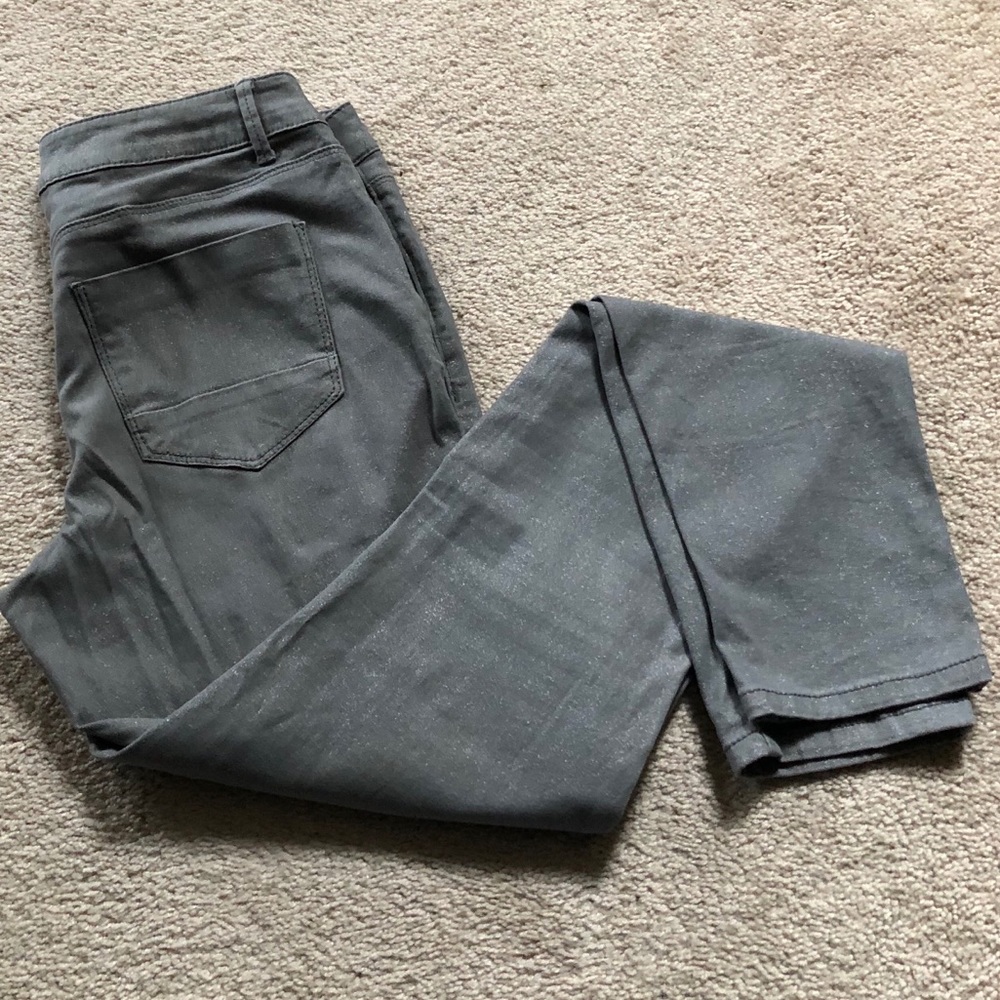 Mossimo Mid-Rose Skinny Silver Gray Jeans Sz 7